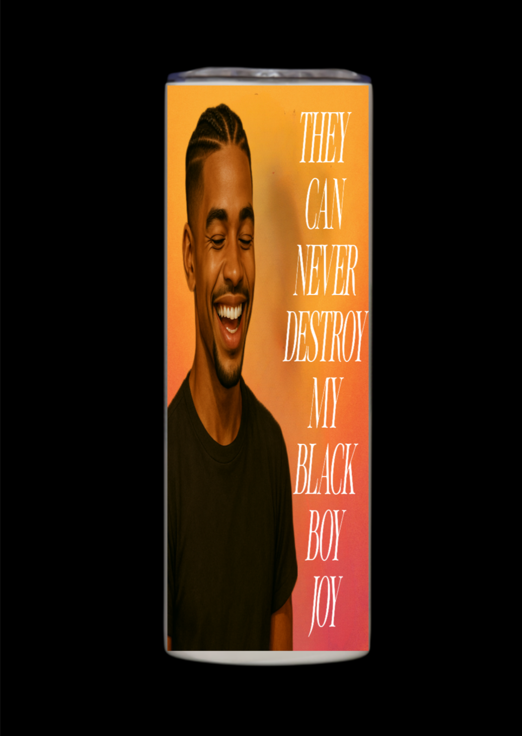 BLACK BOY JOY TUMBLER