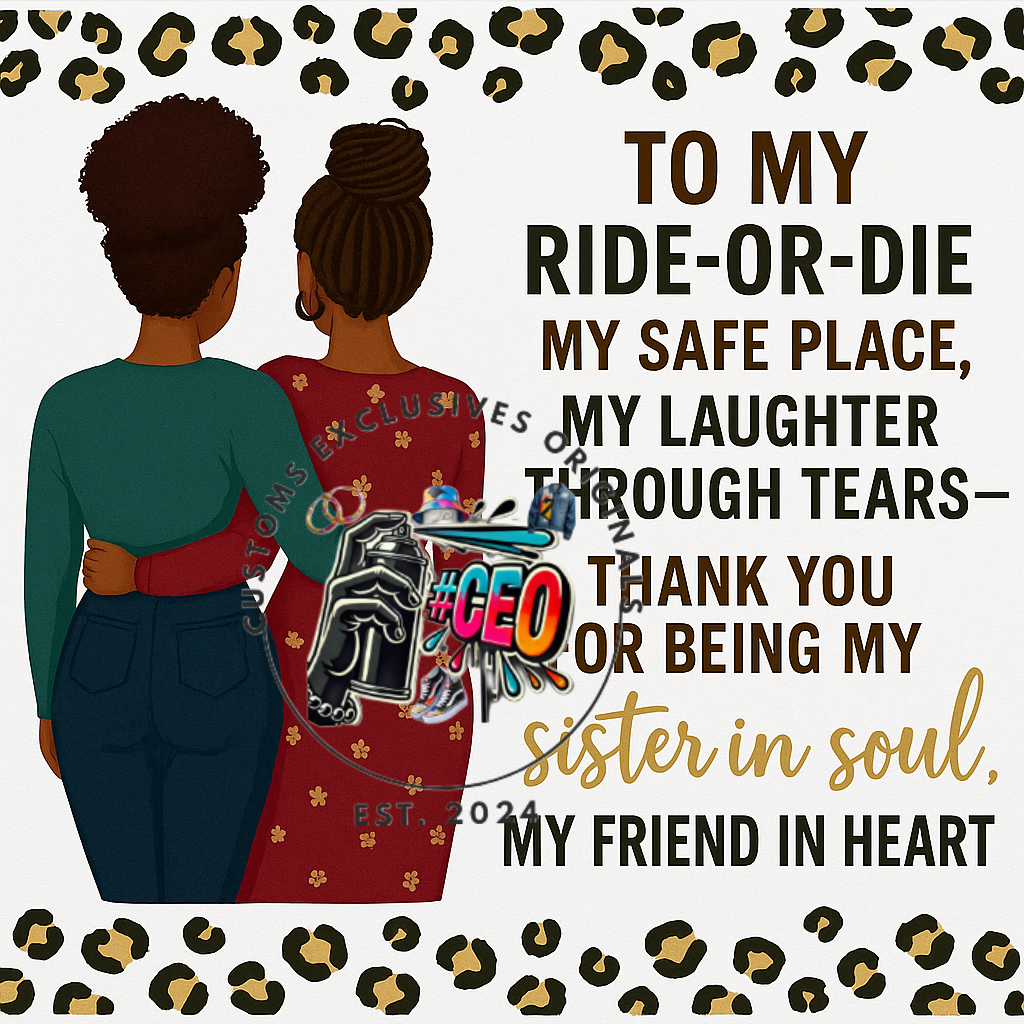 Ride or die - Commercial Use - Tumbler, Mug, Cap Designs (Instant Digital Download) - PNG