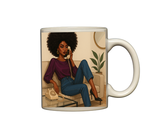 Nubian Queen Chilling mug