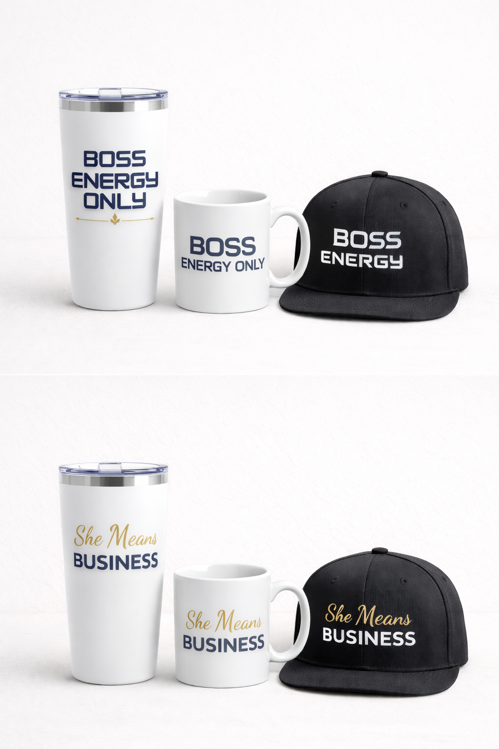 Boss Woman Starter Pack – Commercial Use Tumbler, Mug, Cap Designs (Digital Download) JPG/PNG