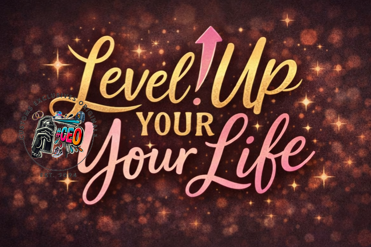 Level up your life - Commercial Use - Tumbler, Mug, Cap Designs (Instant Digital Download) - PNG