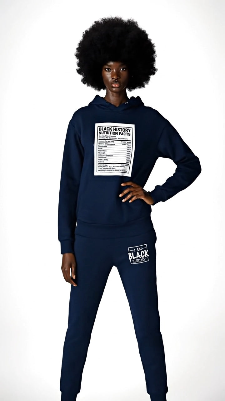 Black History Nutrition Facts Tracksuit 2 Unisex