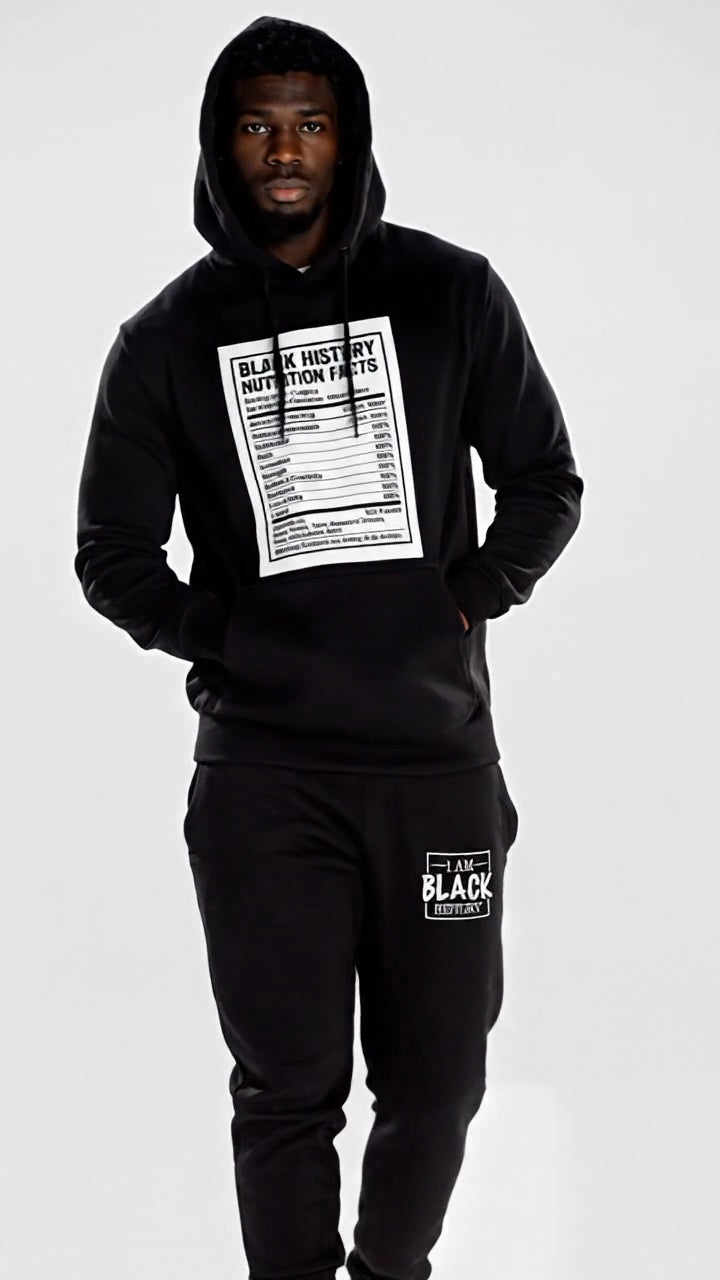 Black History Nutrition Facts Tracksuit 2 Unisex