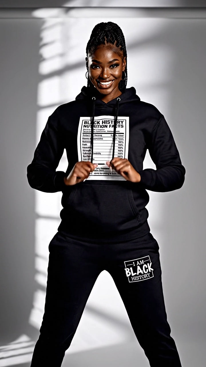 Black History Nutrition Facts Tracksuit 2 Unisex