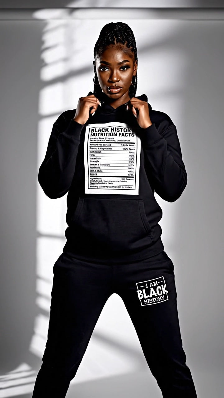 Black History Nutrition Facts Tracksuit 2 Unisex