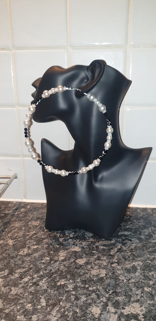 Pearl Hoop Earrings 6