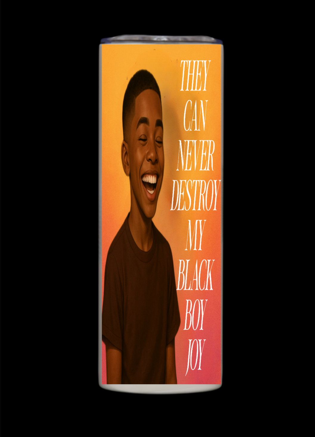 BLACK BOY JOY TUMBLER