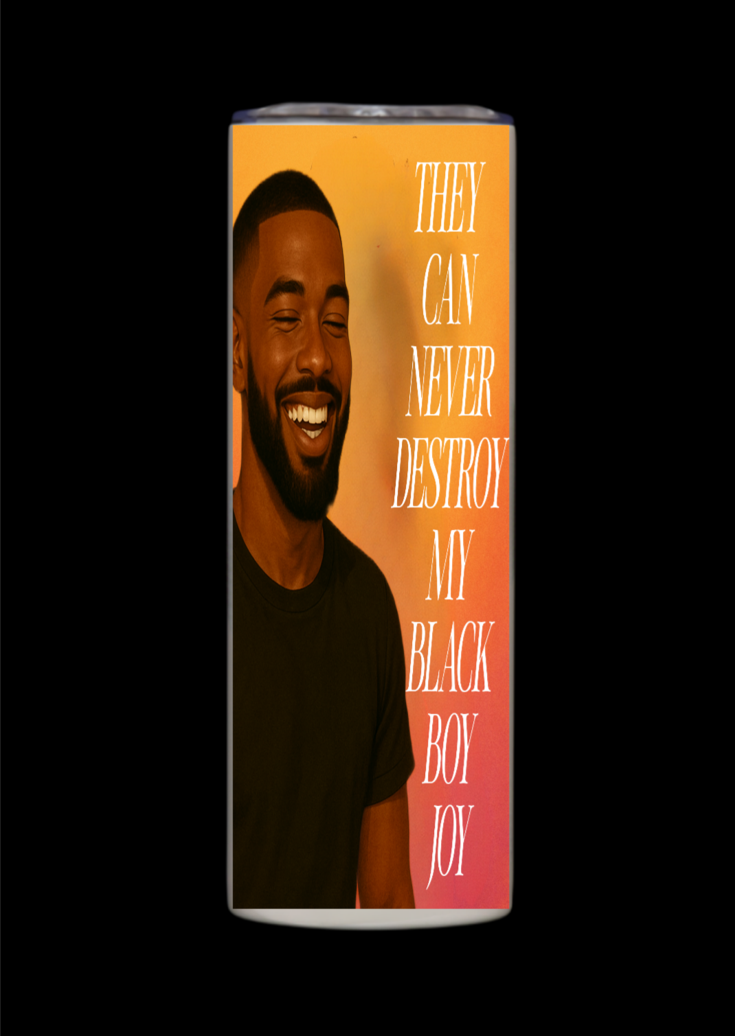 BLACK BOY JOY TUMBLER