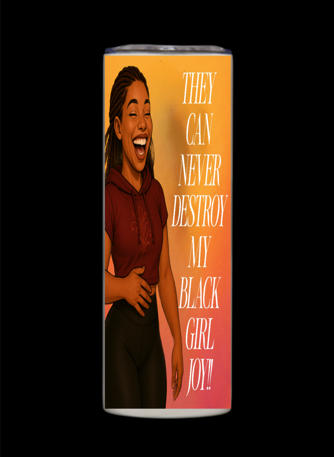 BLACK GIRL JOY TUMBLER women