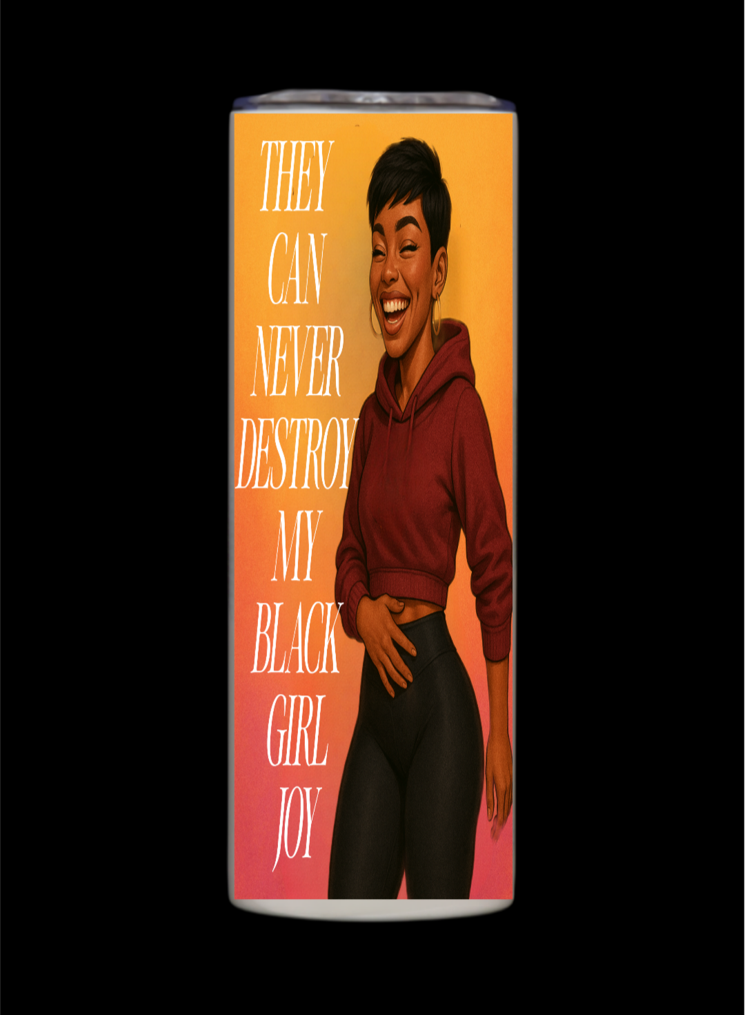 BLACK GIRL JOY TUMBLER women