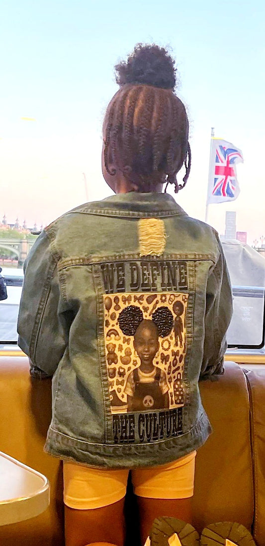 WE DEFINE THE CULTURE DENIM JACKET BABY GIRL BESPOKE