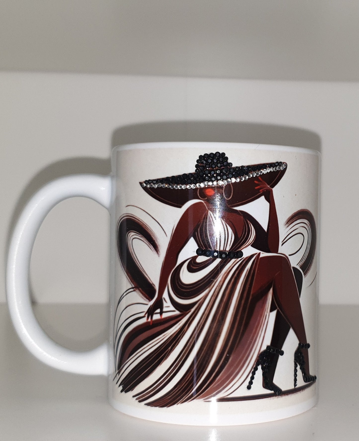 Nubian Queen Bespoke gem mug