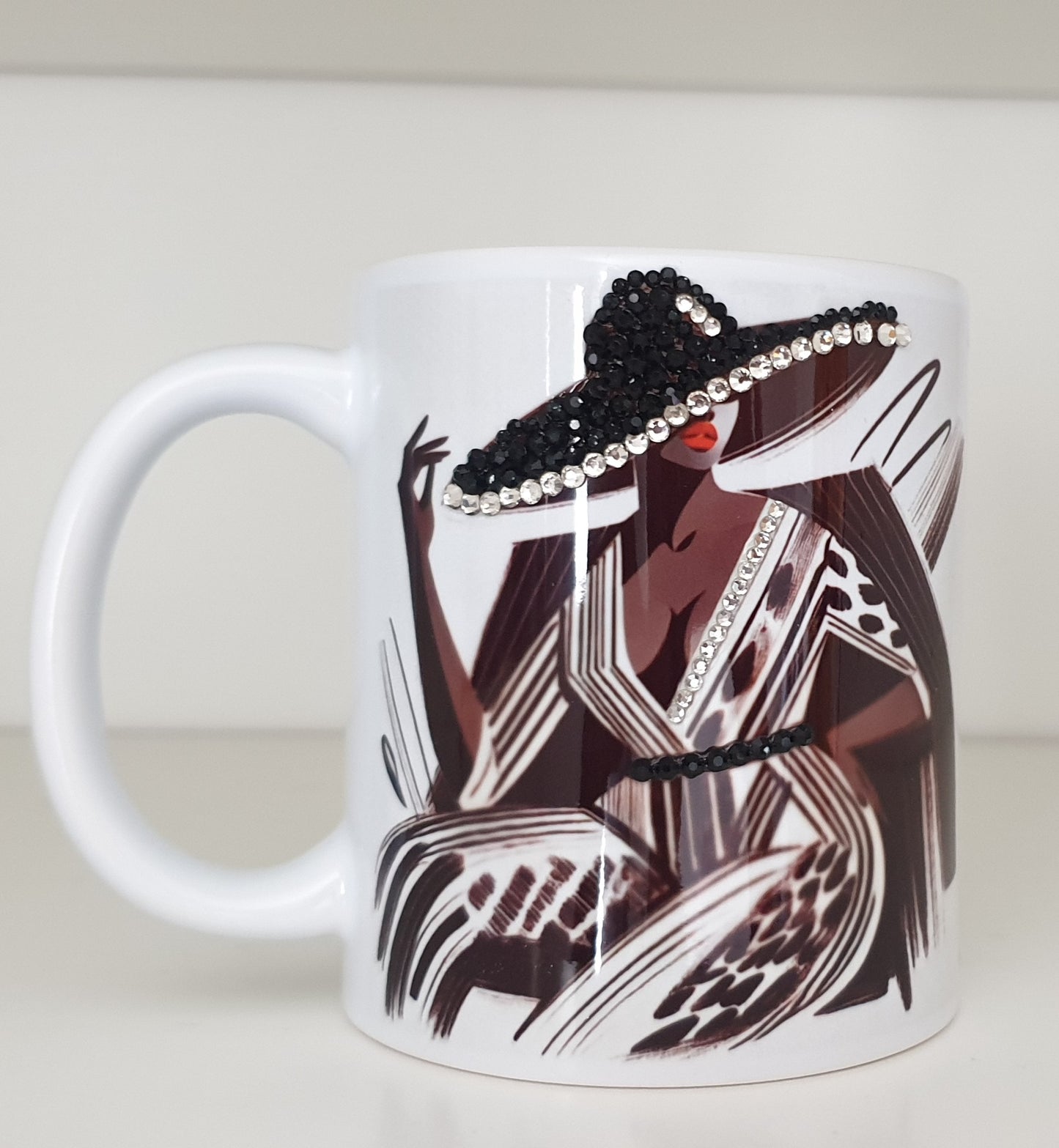 Nubian Queen Bespoke gem mug