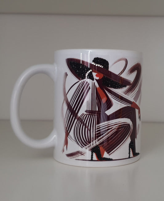 Nubian Queen Bespoke gem mug