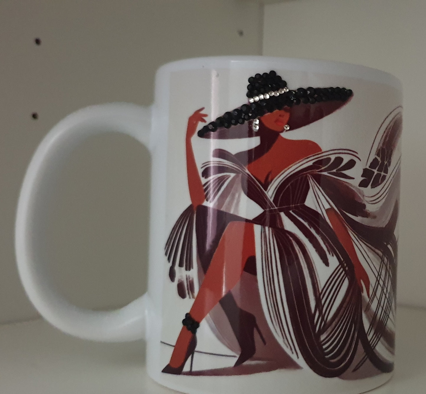 Nubian Queen Bespoke gem mug