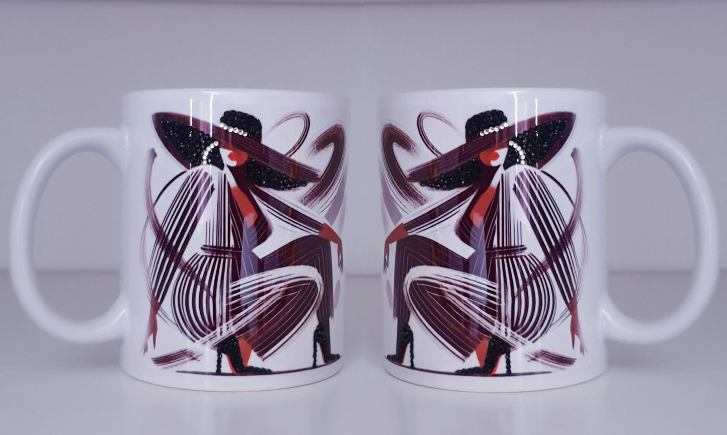 Nubian Queen Bespoke gem mug