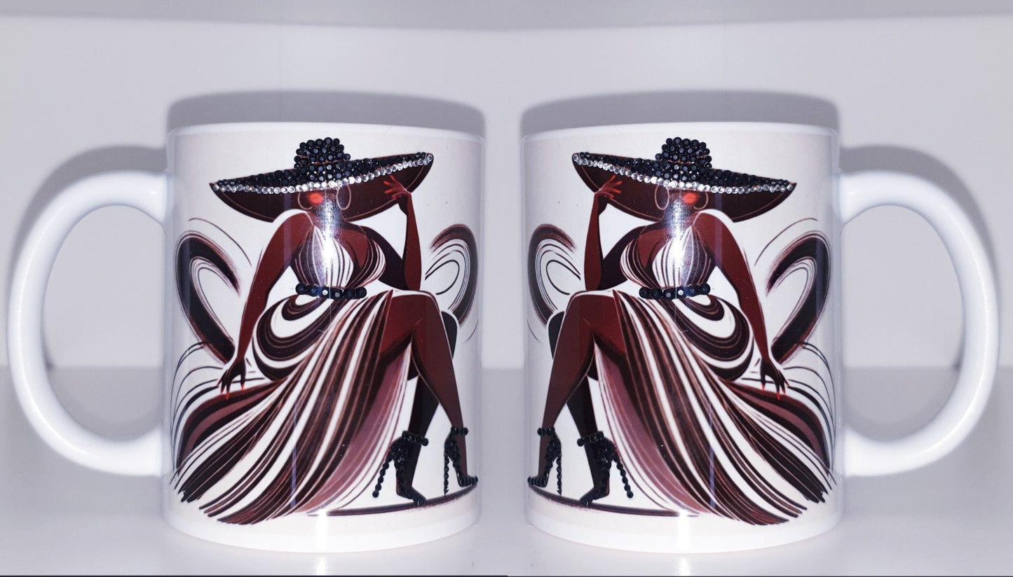 Nubian Queen Bespoke gem mug