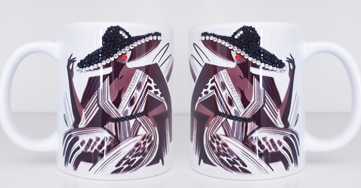 Nubian Queen Bespoke gem mug