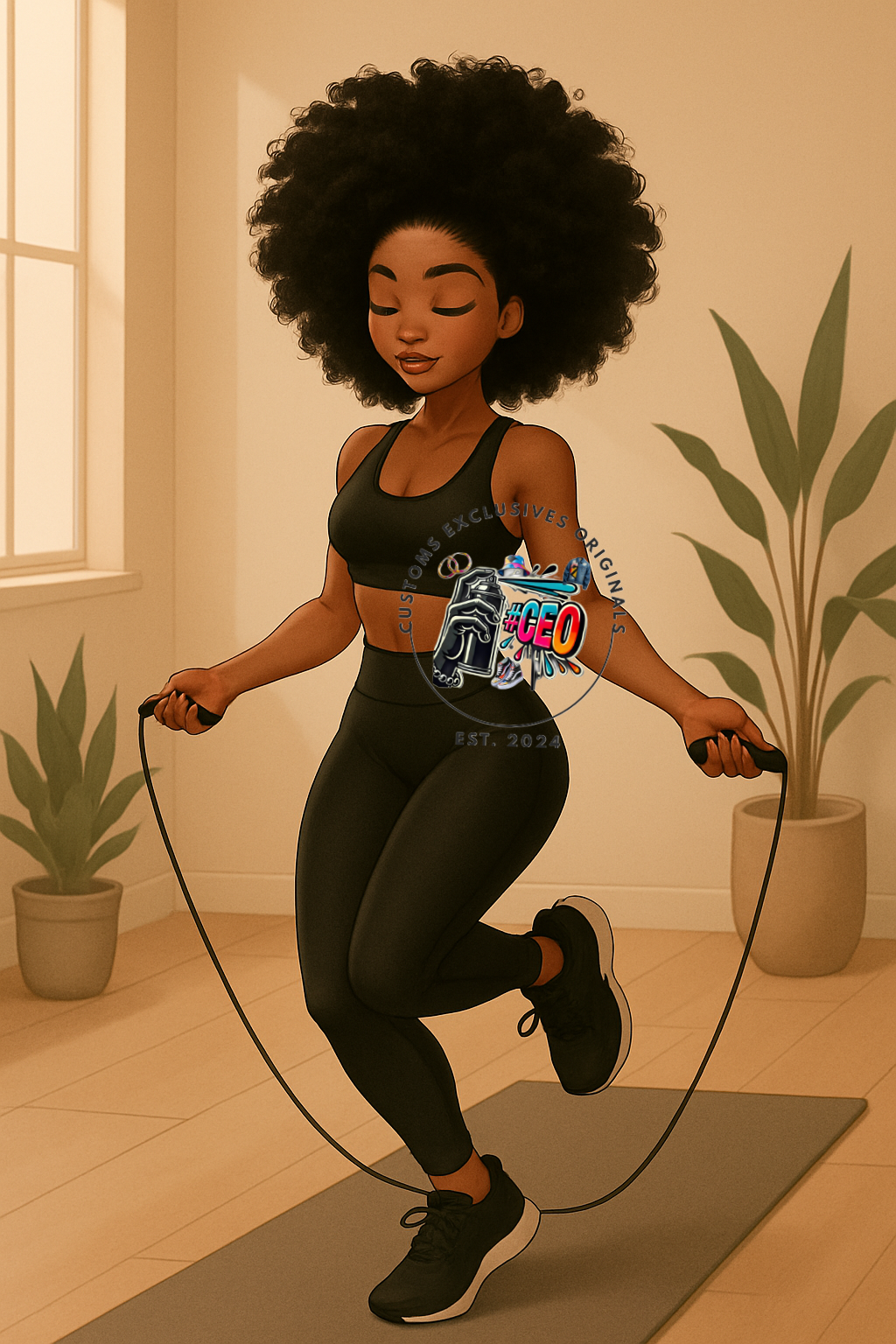Skipping - Commercial Use - Tumbler, Mug, Cap Designs (Instant Digital Download) - PNG