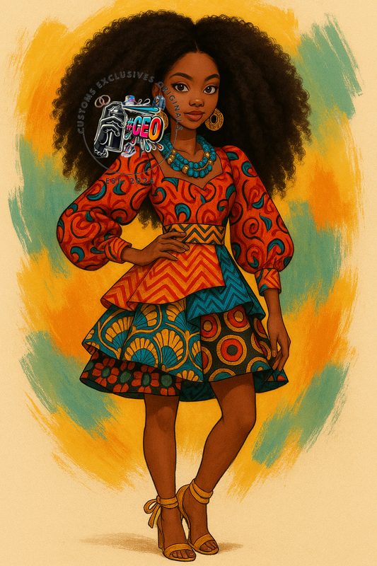 Vibrant queen - Commercial Use - Tumbler, Mug, Cap Designs (Instant Digital Download) - PNG