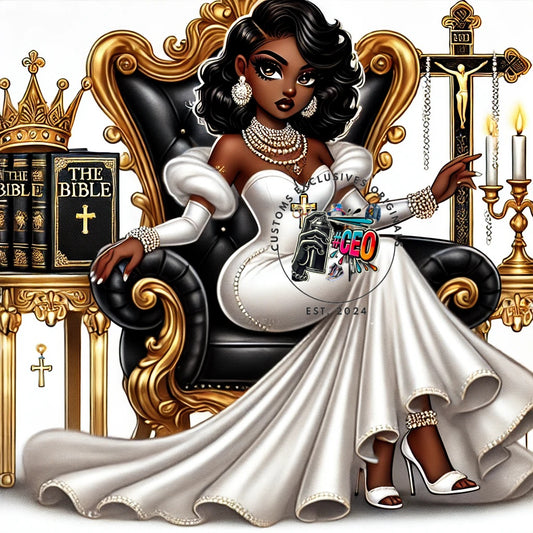 Throne, white – Commercial Use - Tumbler, Mug, Cap Designs (Instant Digital Download) - PNG