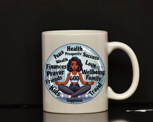 Positive energy bubble mug