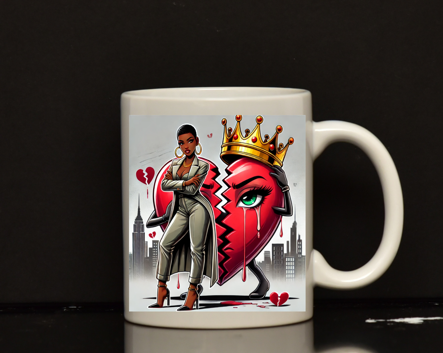 Queen of broken hearts mug 3