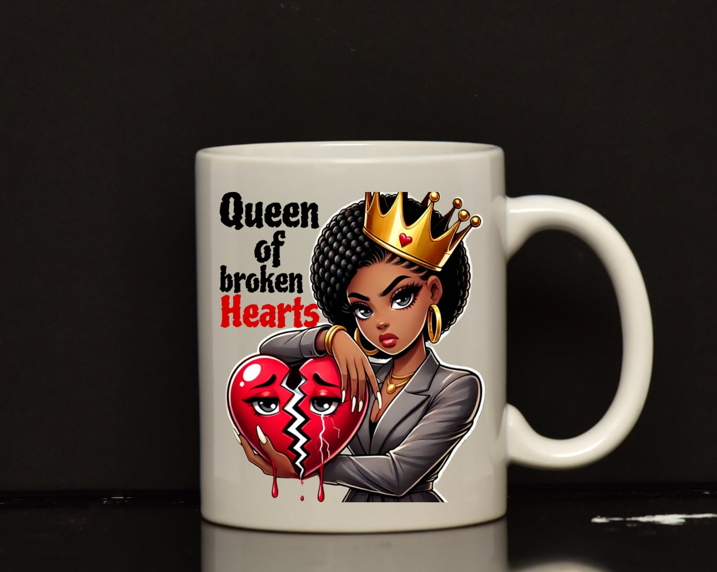 Queen of broken hearts mug 4