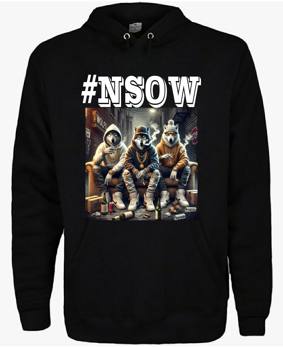 #NSOW WOLVES CHILLIN HOODIE