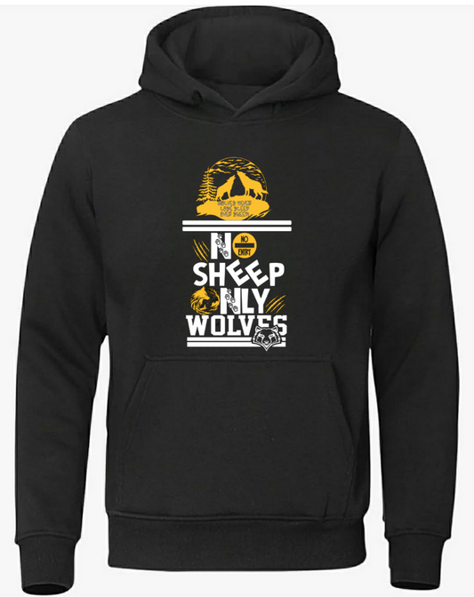 #NSOW WOLVES WHITE & YELLOW LOGO HOODIE 4