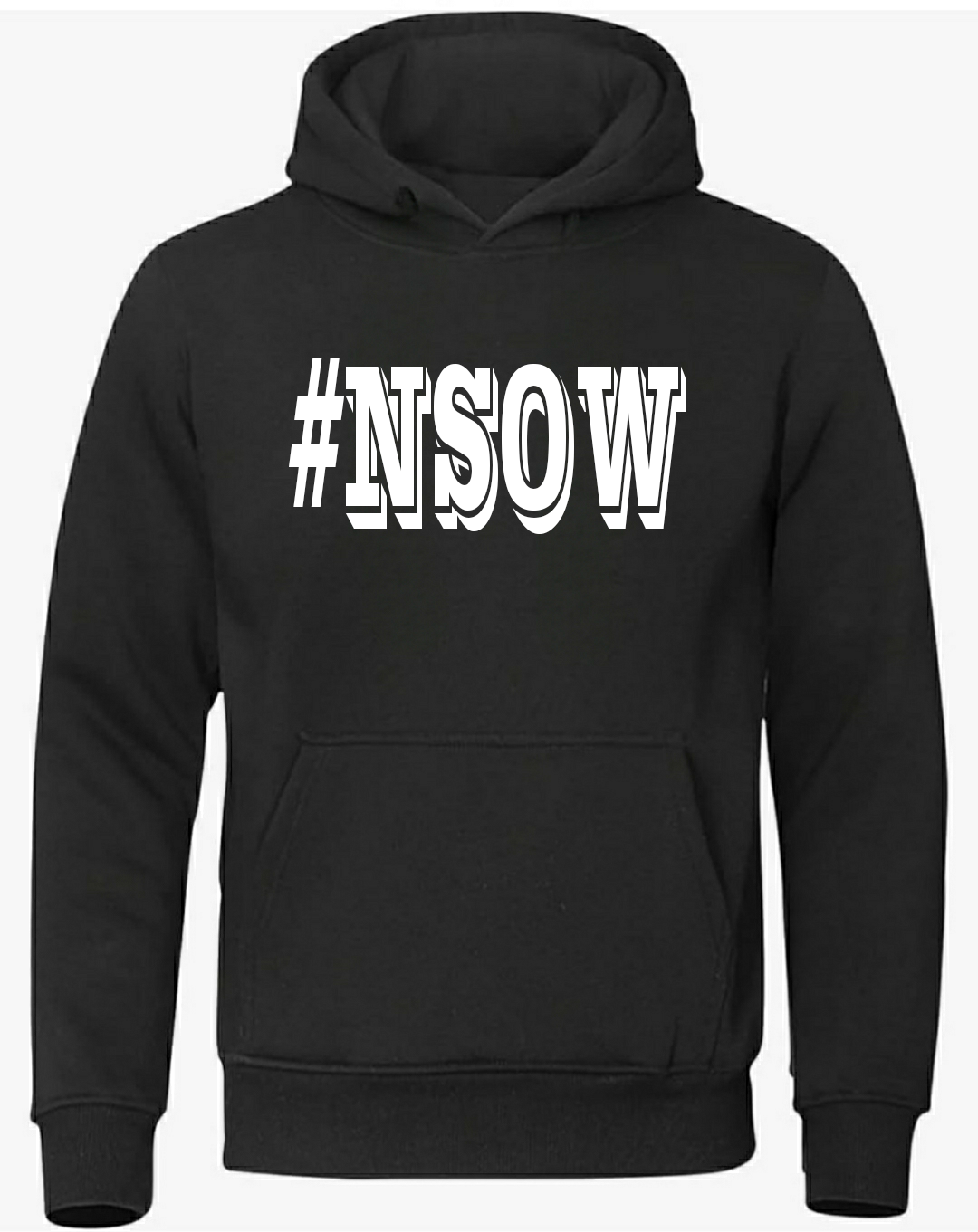 #NSOW WOLVES WHITE LOGO HOODIE 2