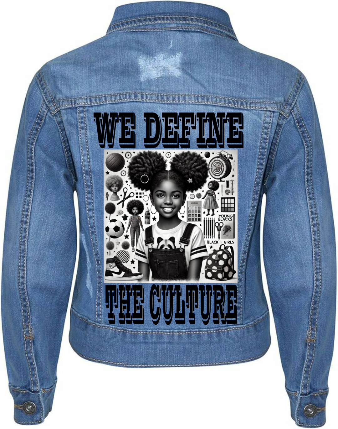 WE DEFINE THE CULTURE DENIM JACKET Y GIRL
