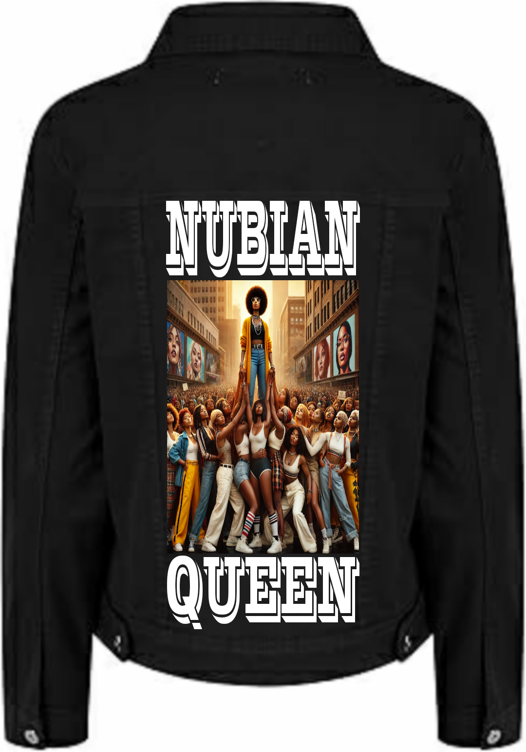 NUBIAN QUEEN DENIM JACKET 4