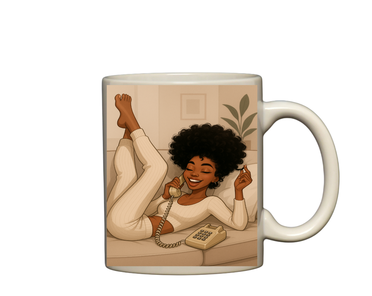 Nubian Queen Chilling mug