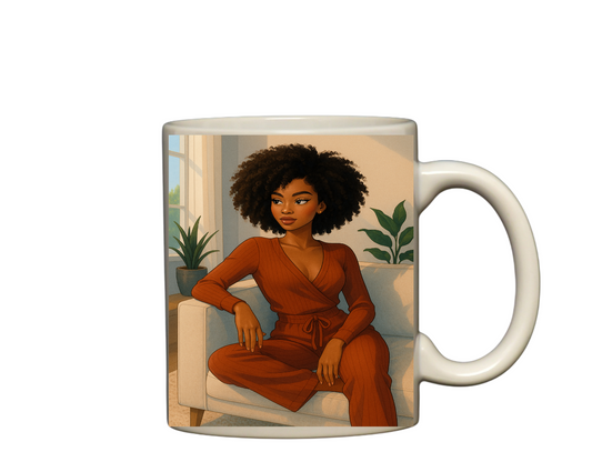 Nubian Queen Chilling mug 3