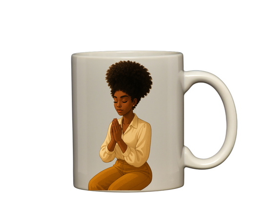 Nubian Queen Praying mug