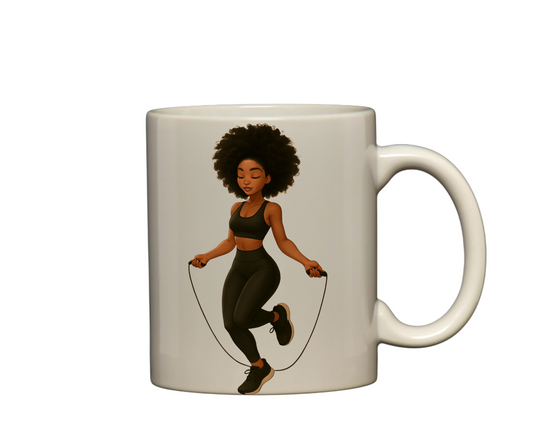 Nubian Queen Gym mug