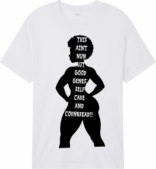 Sculpted black woman tee