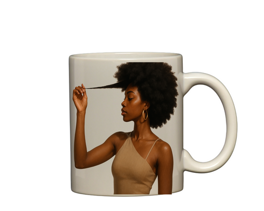 BLACK WOMAN AFRO LOVE MUG