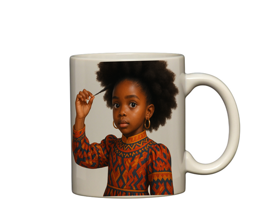 BLACK GIRL AFRO LOVE MUG