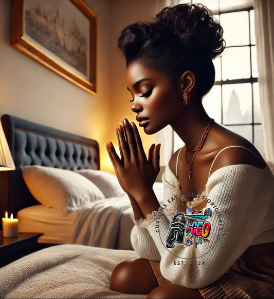 Praying bedroom brown - Commercial Use - Tumbler, Mug, Cap Designs (Instant Digital Download) - PNG