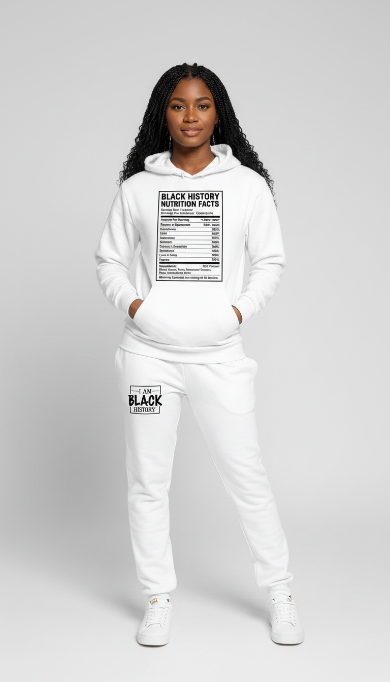Black History Nutrition Facts Tracksuit Unisex