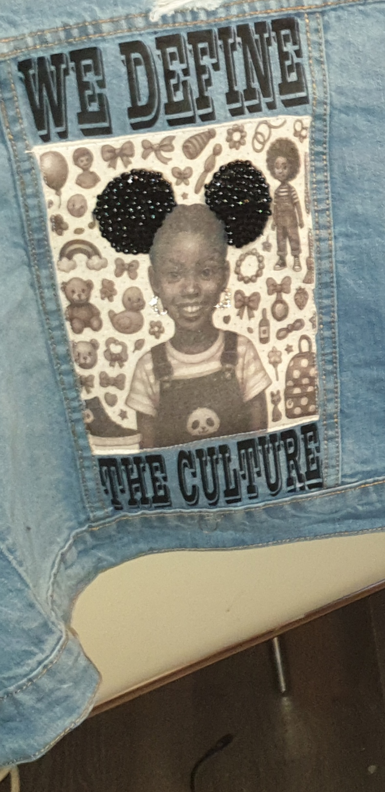 WE DEFINE THE CULTURE DENIM JACKET BABY GIRL BESPOKE