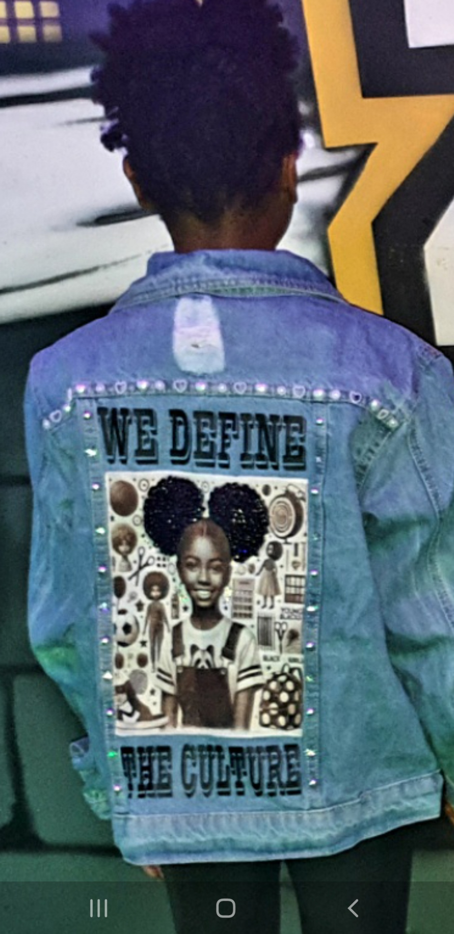 WE DEFINE THE CULTURE DENIM JACKET Y GIRL BESPOKE