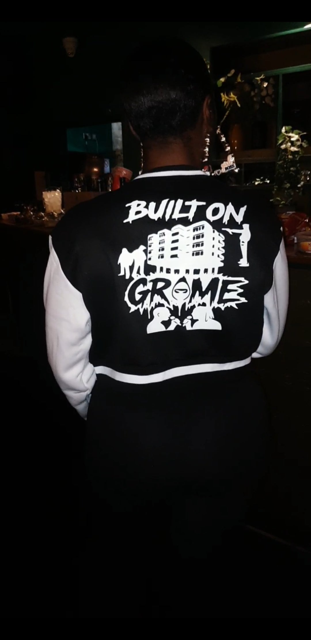 Built on Grime Varsity Cropped Jacket