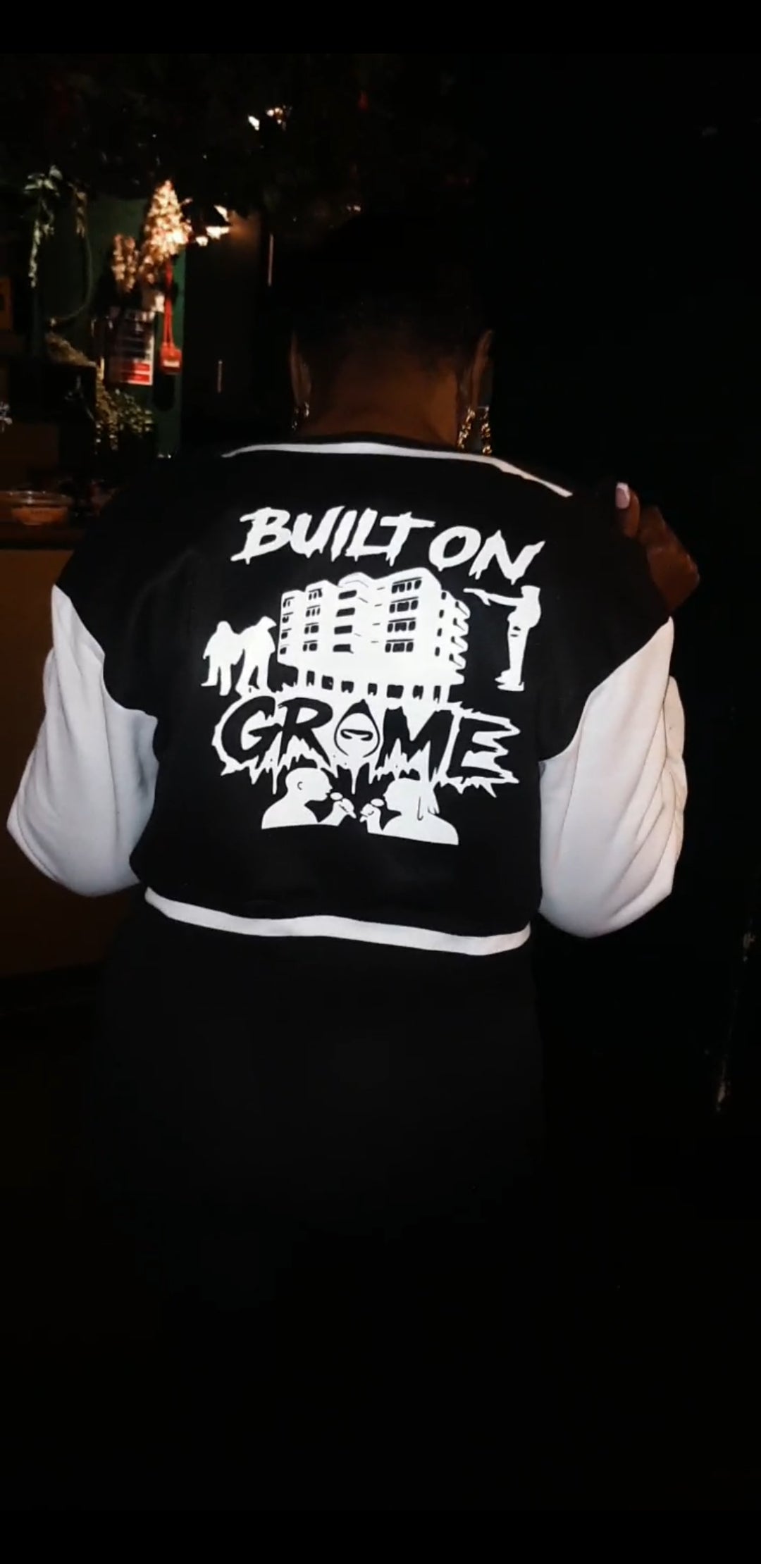 Built on Grime Varsity Cropped Jacket