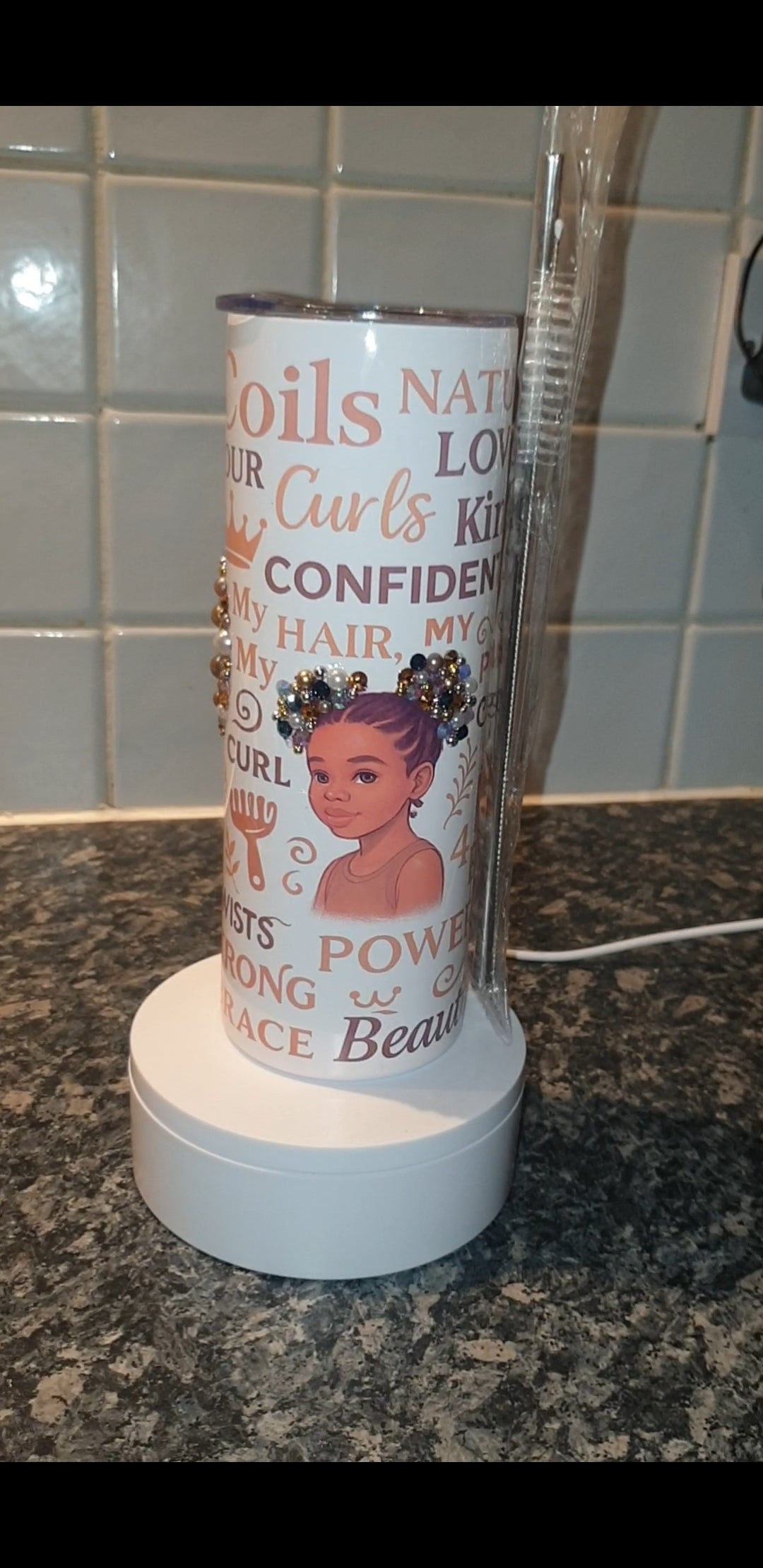 Natural coils tumbler (bespoke option available)