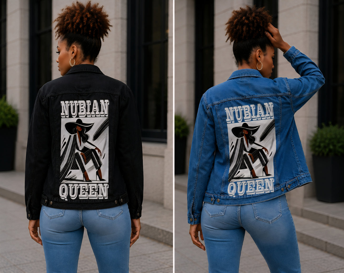 NUBIAN QUEEN DENIM JACKET 2