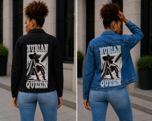 NUBIAN QUEEN DENIM JACKET 2