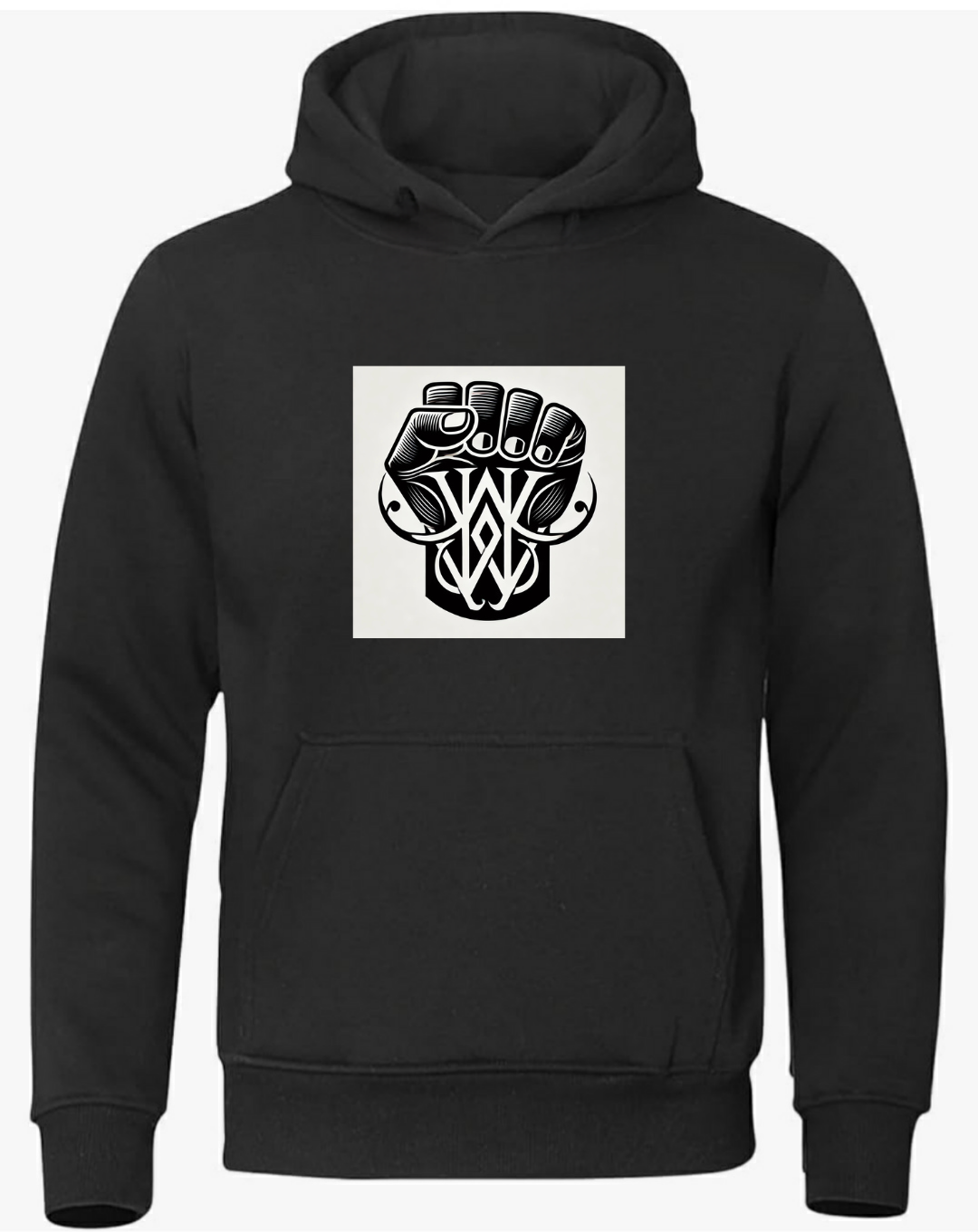 Black power hoodie